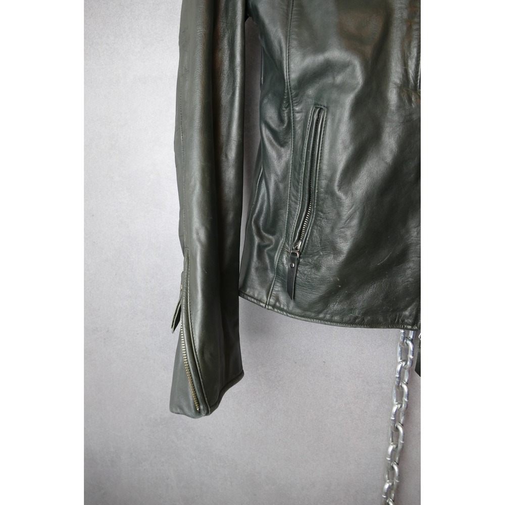 Harley Davidson Motorcycles Mens Black Leather Eagle‎ Graphic Jacket Size XL - Picture 12 of 15